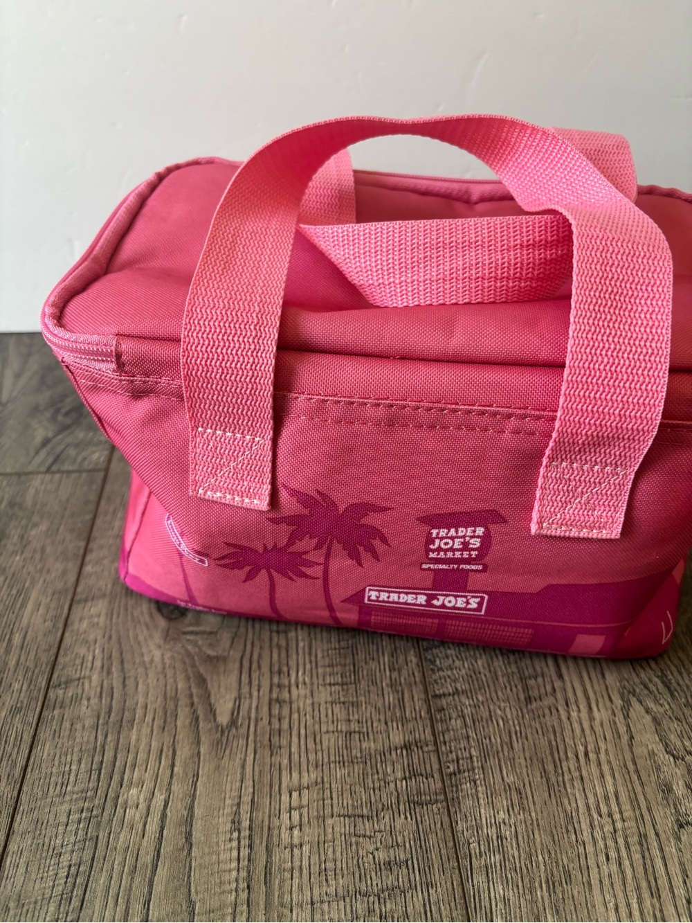 Trader Joe's Pink Mini Tote Cooler Bag - Picture 3 of 9